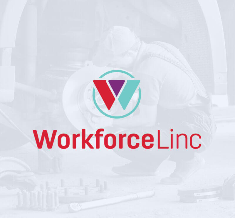 WorkforceLinc by Lincoln Tech brand identity and logo design