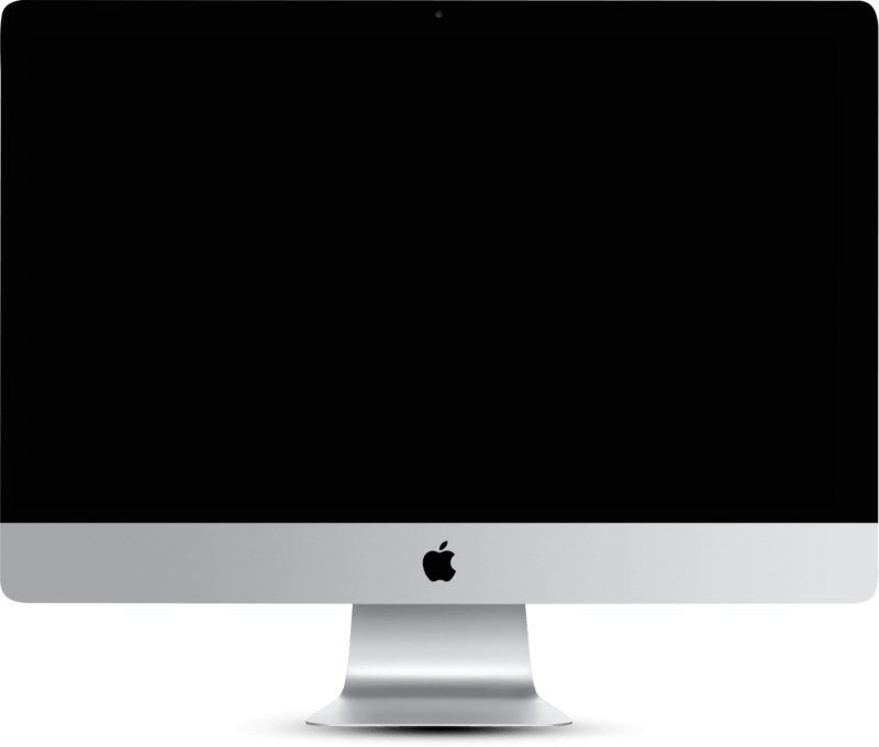 Web development monitor mockup