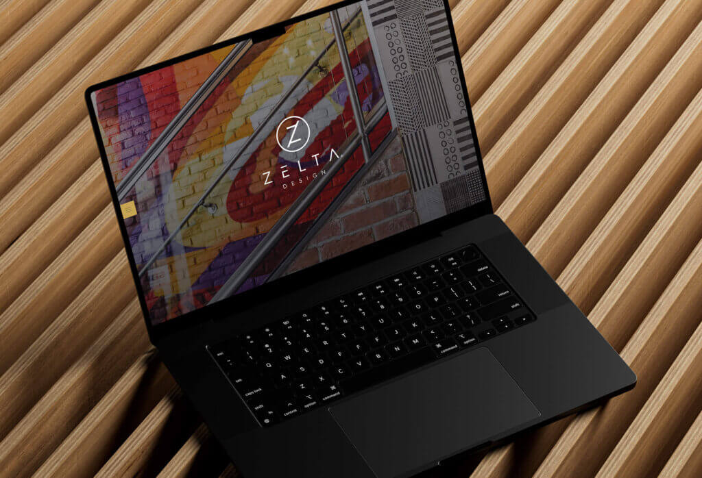 Minimalist high-end architecture portfolio website design for Zelta Design