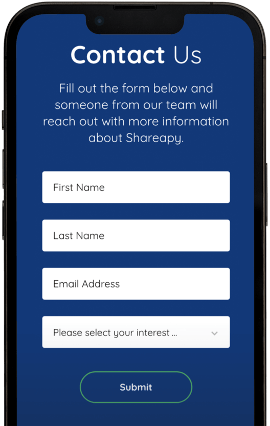 Shareapy wellness platform mobile-first responsive design on smartphone
