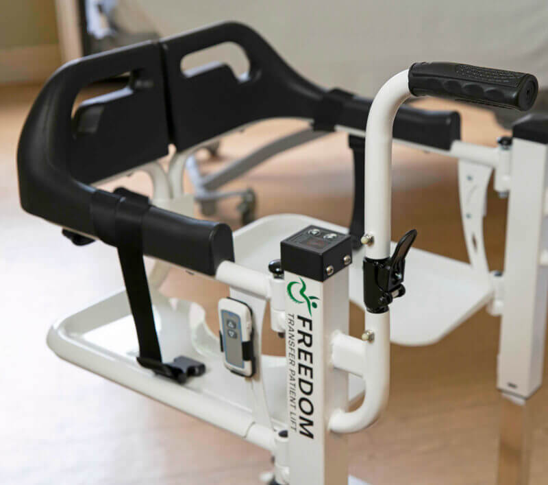 The Mobile PatientLift Freedom Transfer Patient Lift Chair, featured on the Shopify store built by Sussman Creative