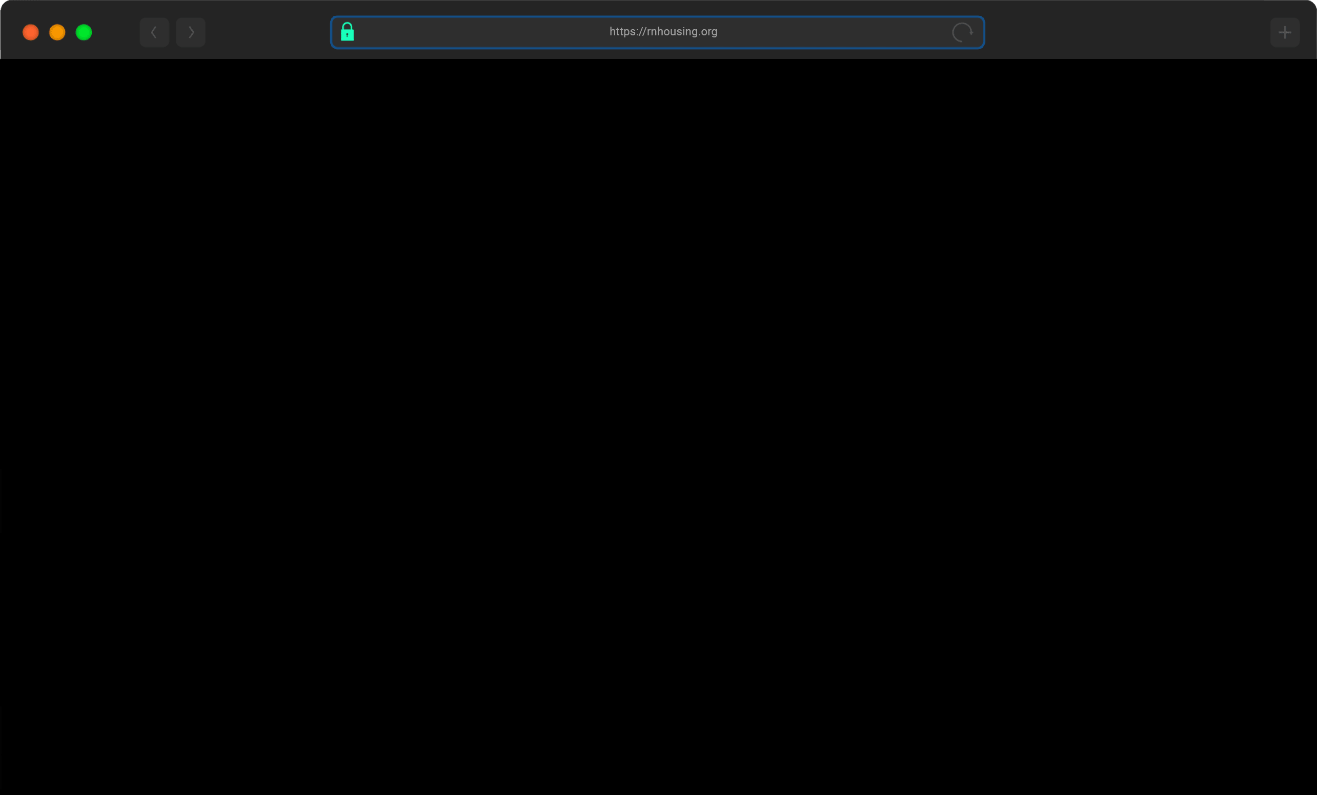 Region Nine Housing non-profit portal displayed in desktop browser mockup